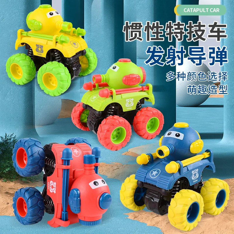 

Children's Toys 4Wd Inertia Stunt Off-Road Vehicle Model Boy's Car Funny Fidget Press To Launch Shellstoys Hobbies Manga