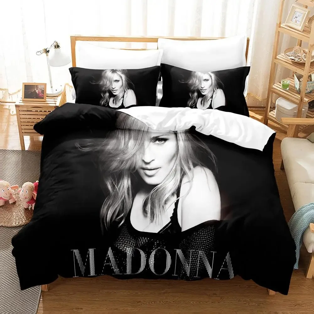 3D Print Sexy Madonna Bedding Set Duvet Cover Bed Set Quilt Cover Pillowcase Comforter king Queen Size Boys Adult Bedding Set 5