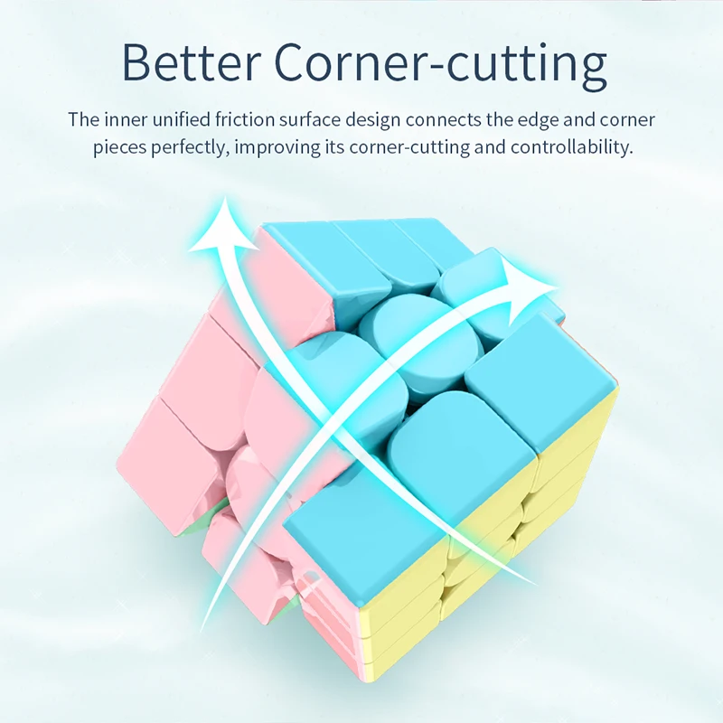 MoYu Marcaron Magic Cube Set Meilong 2x2 3x3 4x4 Pyramid Professional Speed Cube Set Magic Ruler Children\'s Toys Cubo Magico