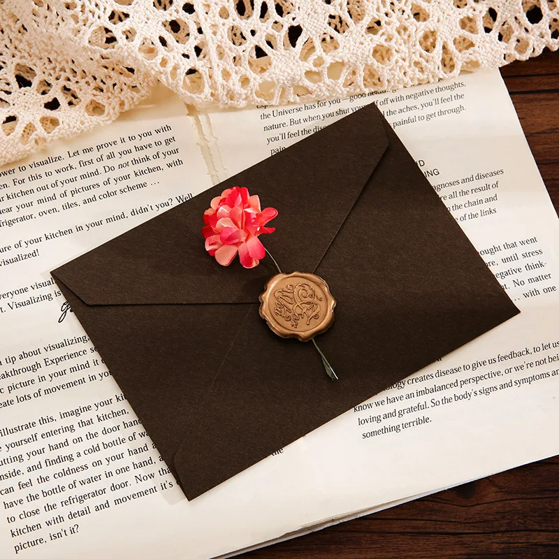 50pcs Envelope Small Business Supplies 16.2x11.4cm Postcard Giftbox 120g Paper Message Packaging Invitations Wedding Stationery