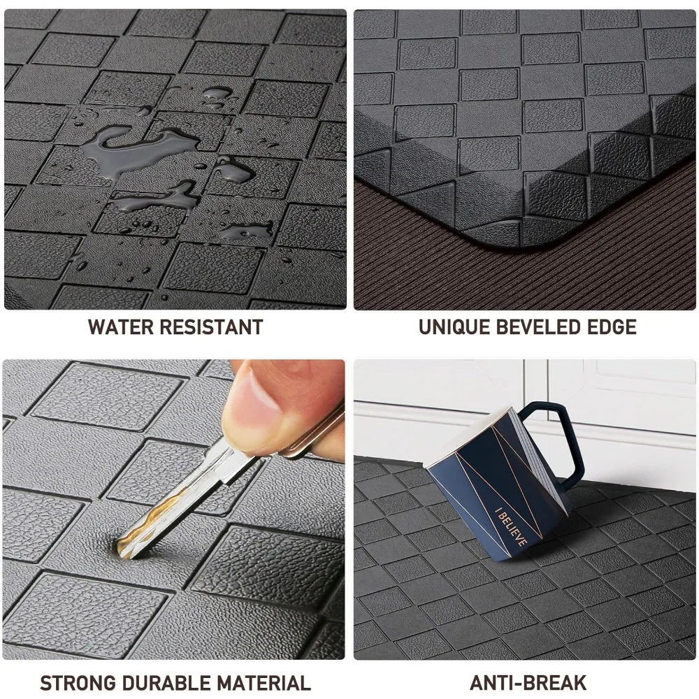 Floor Mat Cushioned Anti-Fatigue ,17.3"x28",Thick Waterproof Non-Slip Mats and Rugs Heavy Duty Ergonomic Comfort Rug for Kitche