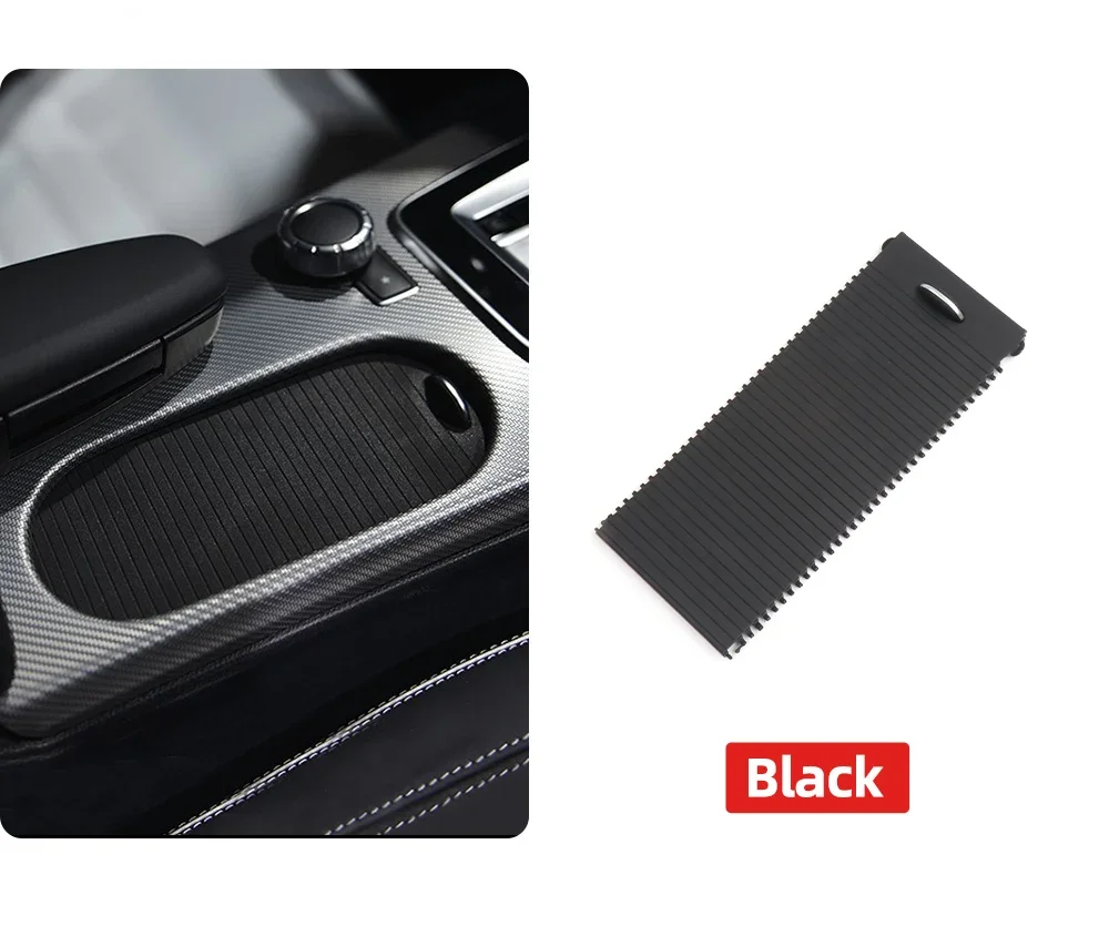 W172 Wasser becher Roller Getränke halter für Mercedes Benz Slk SLC Auto Zentral steuerung Armlehne Vorhang Mittel konsole Abdeckung Schieber – Detail 3