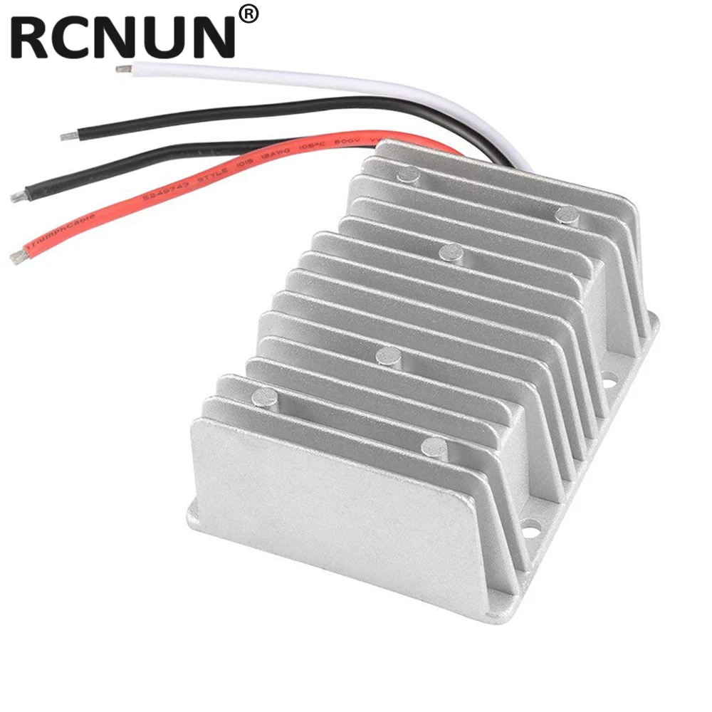 RCNUN 방수 DC 컨버터, 전원 공급 장치 부스트 모듈, 12V-36V DC 컨버터, 최대 36V, 10A, 360W