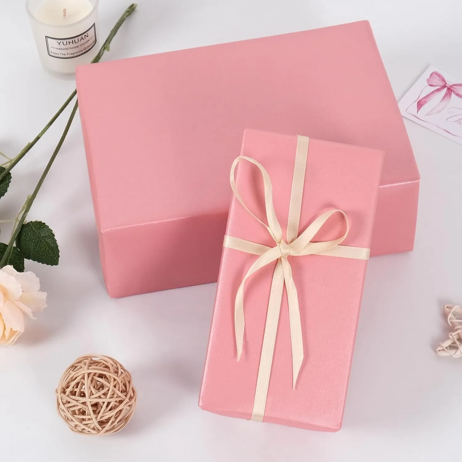 30cm 핑크 크라프트 종이, 선물 포장, 꽃다발, 결혼식, 생일, DIY 공예 및 어머니의 날 같은 특별한 날들을 위한