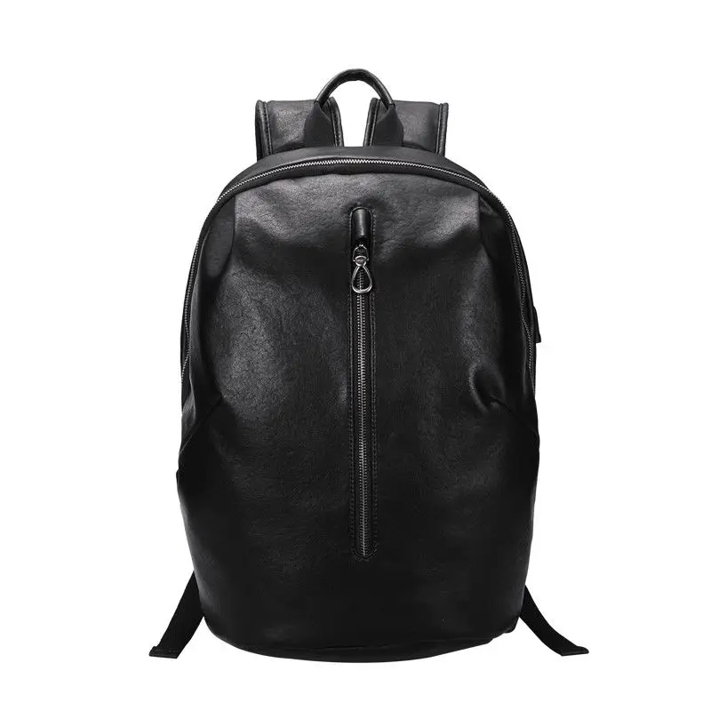

2022 New Men Backpacks Fashion High Quality Leather Male Korean Student Backpack Boy Business Laptop School Computer Bag Casual