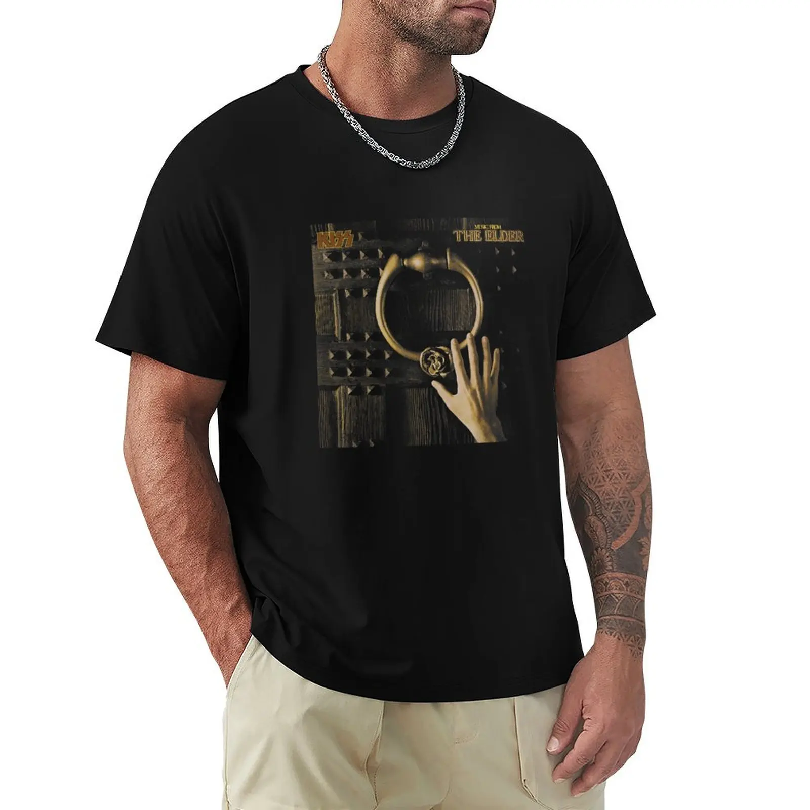 1981 Music from The Elder T-shirt Short sleeve tee sports fans plain t shirts men