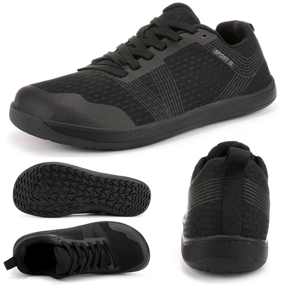 Minimalist Barefoot Shoes Cross Trainer Shoes Non Slip Wide Toe Walking Shoes Breathable Fashion Running Sneakers for Men Women 4