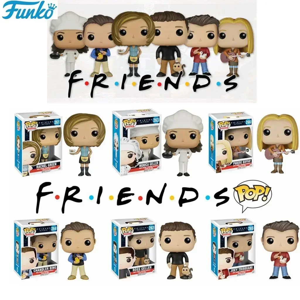 thumbnail image 1 of FUNKO pop Friends RACHEL GREEN #261 ROSS GELLER #262 Figuras de acción de juguete Colección Modelo Juguetes de vinilo para niños Regalo de cumpleaños, 1 of 5