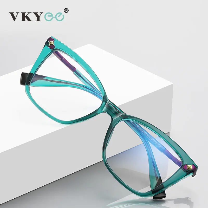 Vicky Usual Cat Eye Myopia Prescription Glasses Hyperopia Women Reading