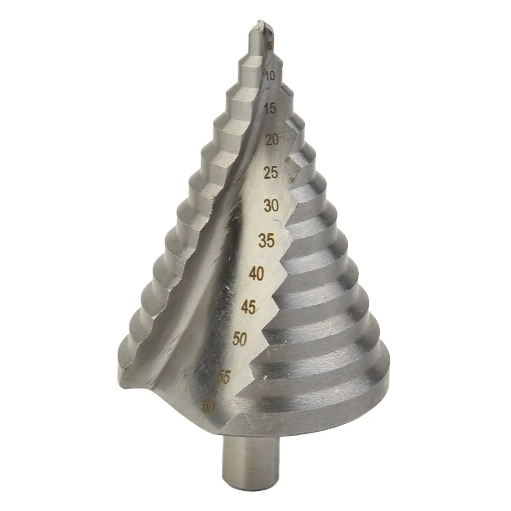 

1pc 6-60mm Step Drill Bit Pagoda Drill Spiral Multi-Function Wood Metal Hole Cutter High Speed Steel Power Tools Accessories