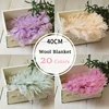 High Quality Wool Blanket Newborn Baby Photography Backdrop Soft  100% Wool Mat Basket Filler Photo Props Accessories 1