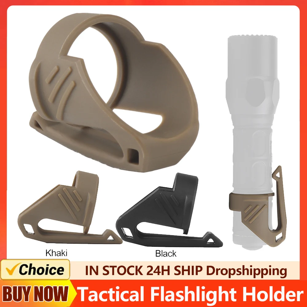 Tactical Flashlight Holder Multifunction Lamp Fixing Brackets Tactical Flashlight Adapter Equipment Accessories