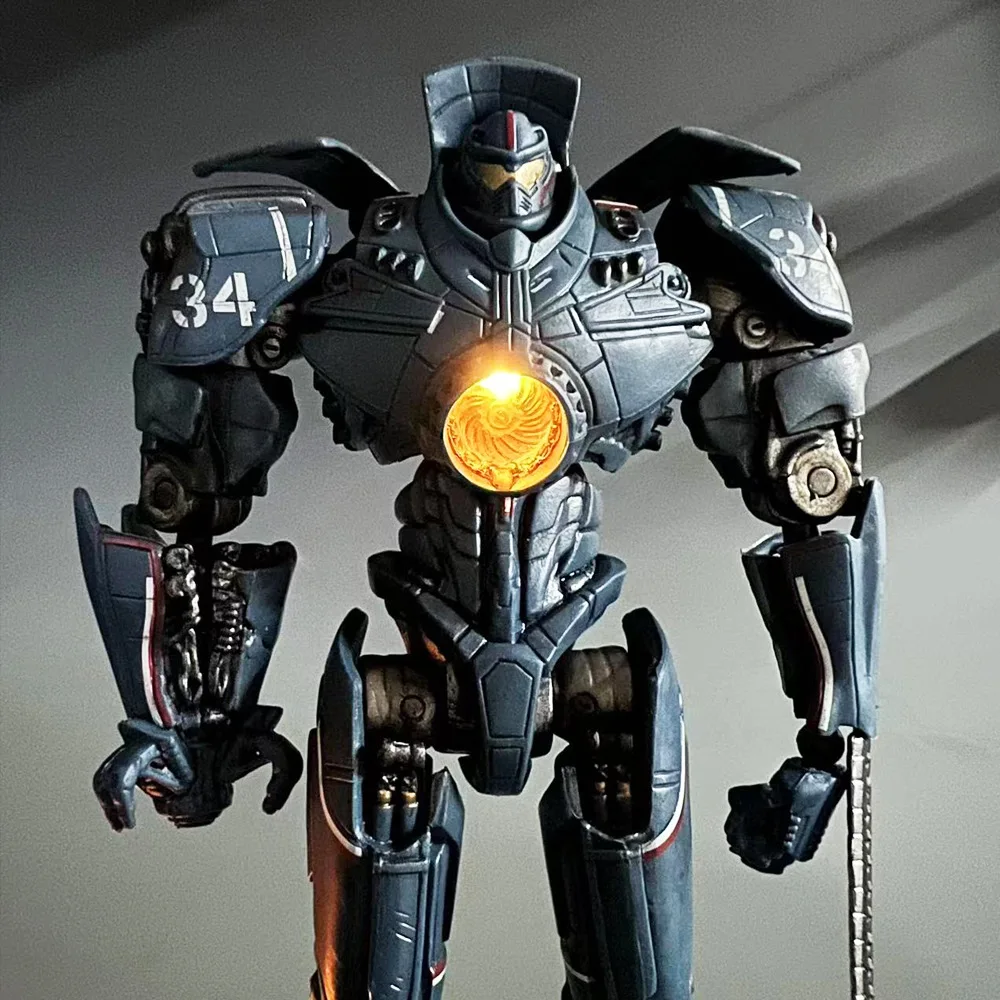 Pacific Rim Deluxe Light Edition Gipsy Danger Action Figure Limited Movable Obsidian Fury Mecha Model Children Birthday Gift