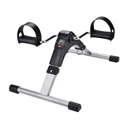 Foldable Indoor Cycling Trainer for Leg Workouts and Fitness Exercise (Black)