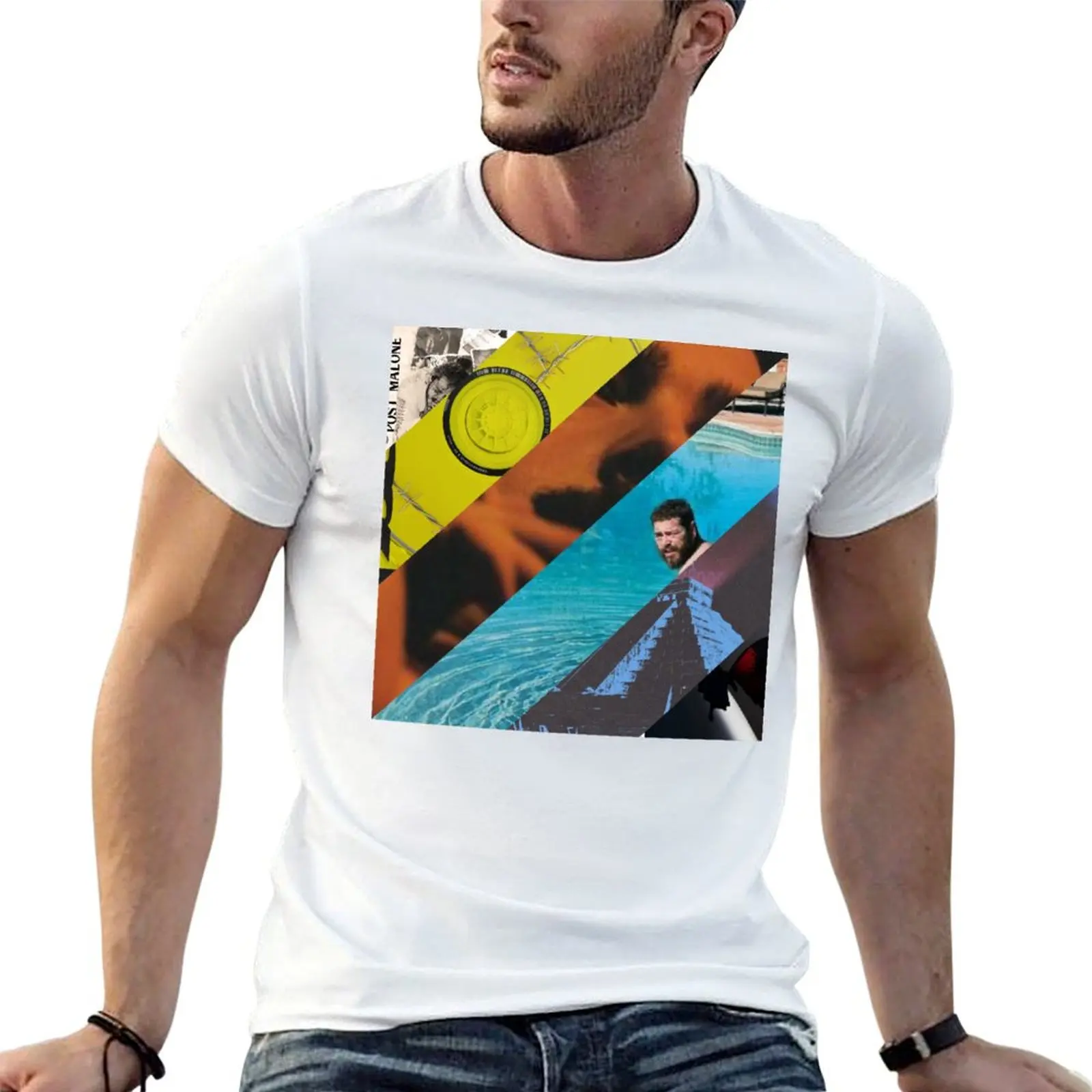 Post Malone Album Copertine T-Shirt Grafica Vestiti Carini Stampa Animale Per Ragazzi Vestiti Kawaii Magliette Da Uomo