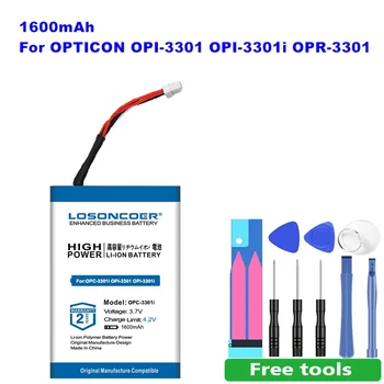 LOSONCOER OPC-3301i battery 1600mah for OPTICON OPC-3301i OPI-3301 OPI-3301i OPR-3301 C2013 OPR33015505-0-00 Z66