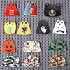 MOC Officer Cape Building Blocks Kit Medieval Lion Knights Figures Accessories Shawl Imitation Fur Cloak Bricks Toys Boys Gift 5