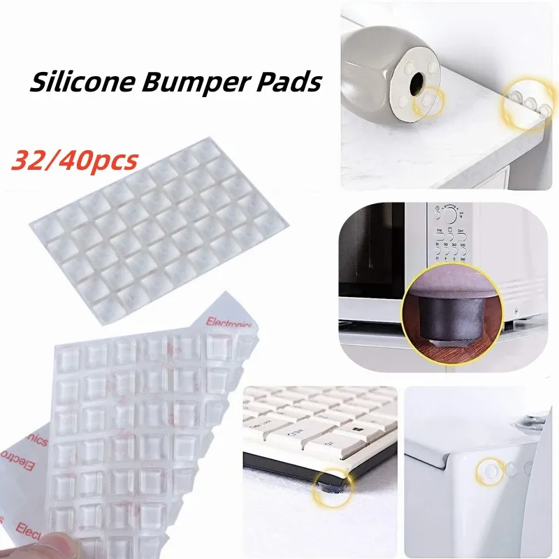 Soft Silicone Rubber Anti Slip Bumpers Feet Pads Damper er Cabinet Bumpers Silicone Furniture Pads Drawer Door Pad