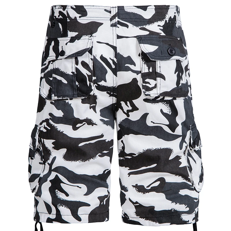 Hommes Cargo Combat Camouflage Pantalon à Élastique Coton Été Décontracté