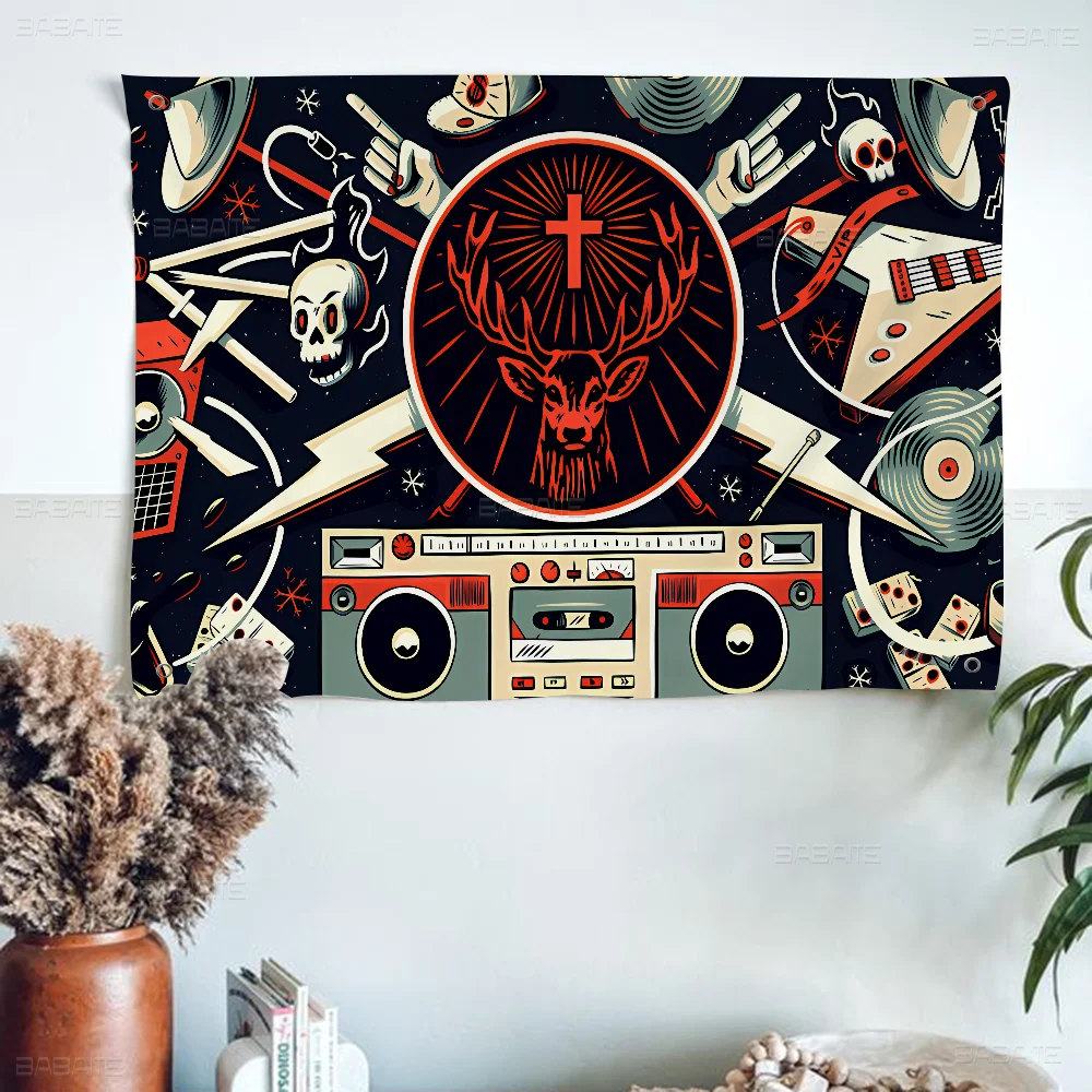thumbnail image 1 of Bandera grande con el logotipo de J-Jagermeister impresa, arte de ciencia ficción, decoración del hogar, pancarta decorativa, 1 of 5