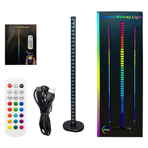 

Floor Rhythm Recognition Light Color Change Voice and Mobile Phone APP Control for Bedroom Living Room Gamer Room Decor DC5V