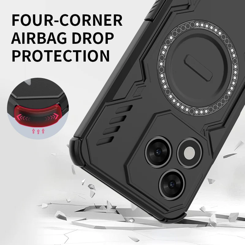 Enhanced Heat Dissipation Magnetic Wireless Charging Protective Phone Case