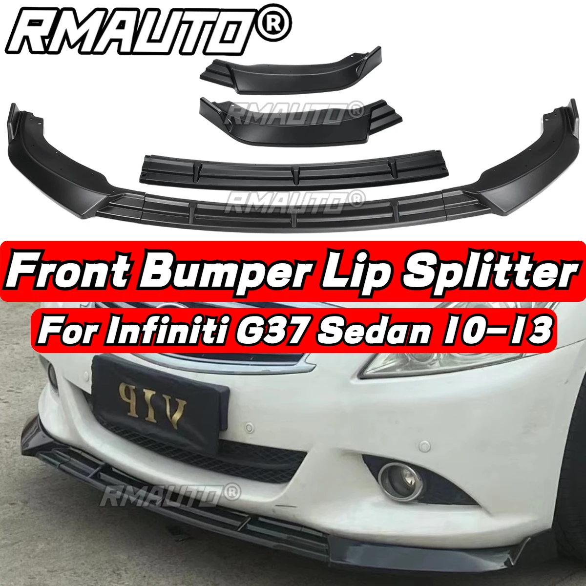 

3 шт./комплект, передний бампер для Infiniti G25 G37 2004-2013