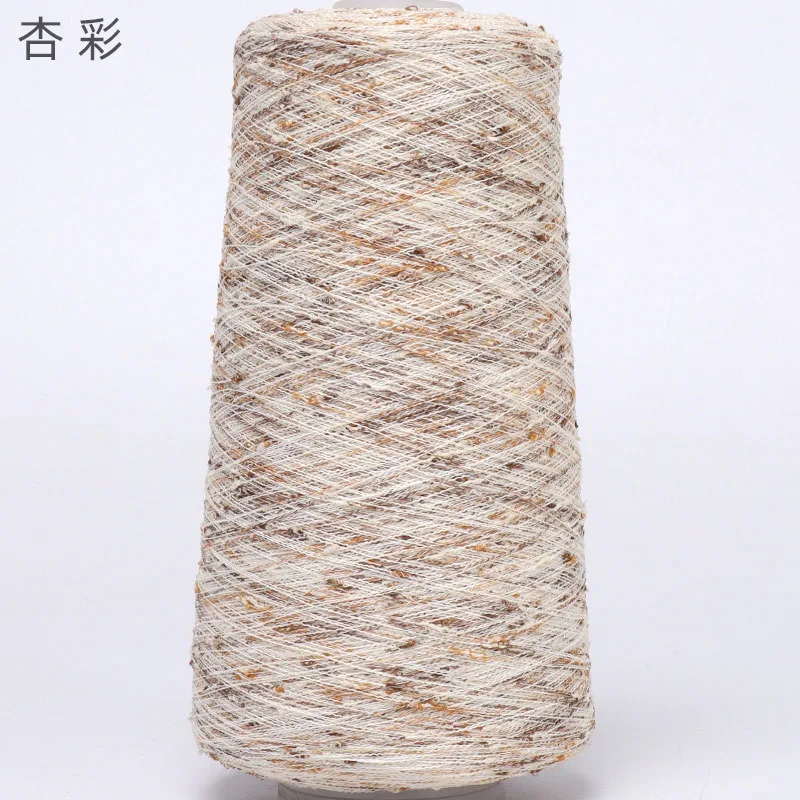 Luxurious Beaded Silk Yarn with Gold and Silver Accents for Crafting and DIY Projects, 250g