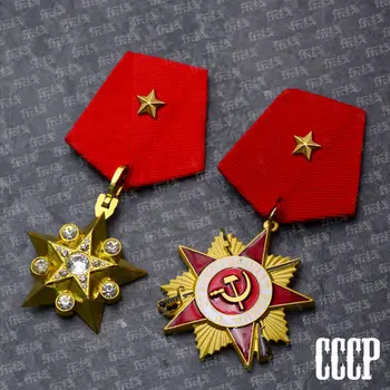CCCP большой Маршал Золотой Звезда Медаль советский заказ патриотической 1942 реплики Брошь булавка эмблема нагрудные значки Декор Одежда