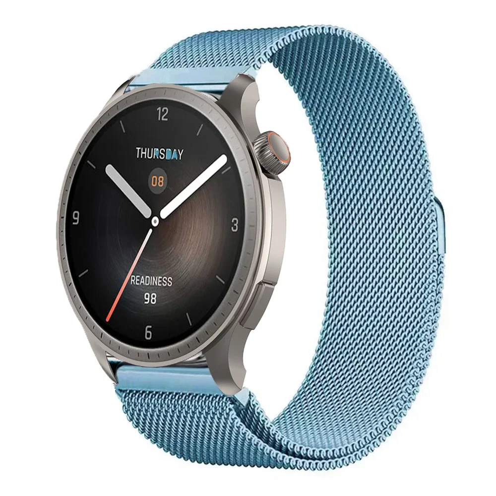Milanese Stainless Steel Smartwatch Strap - Adjustable Mesh Wristband