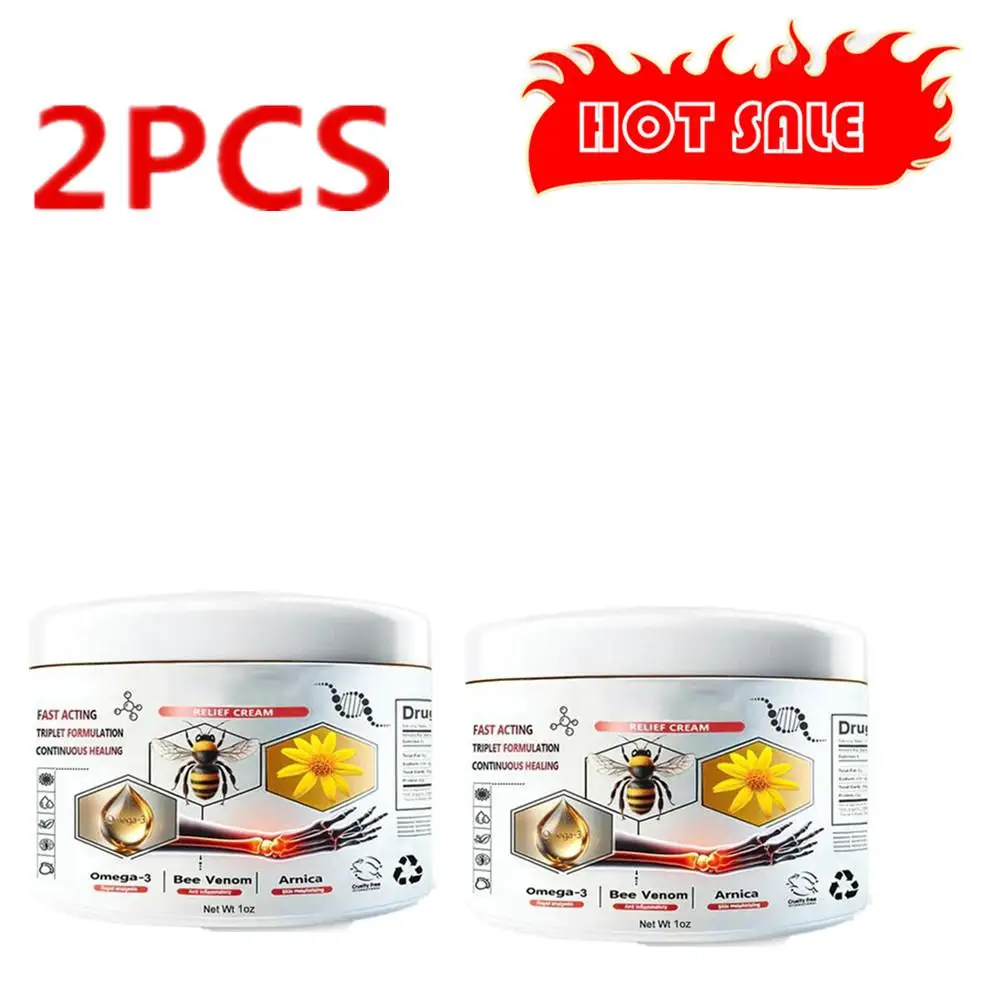 

2pcs 30g Bee Venoms Joint Care Cream Relieve Cervical Joint Soreness Massage Treatments Cream Bone Health Body Care Tools