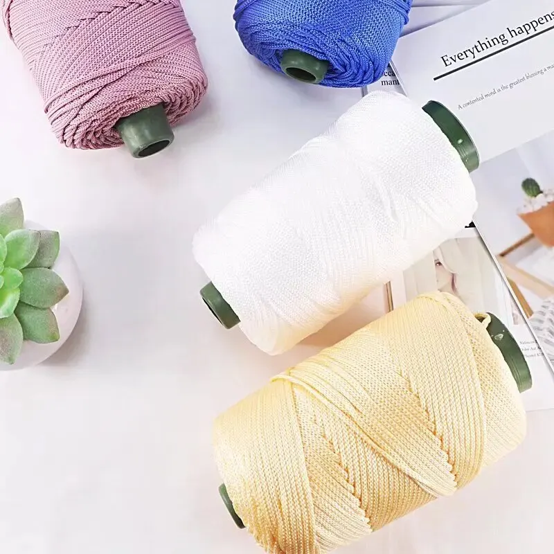 225g Lightweight Ice Silk Thread Handcrafted for Summer Cool Hats, Sun Hats, Storage Baskets, Seat Cushions, Yarn 2
