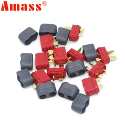 Connecteur antidérapant Amass t plug, courant élevé 40A pour jouets d'avion à ailes fixes multi axes, 5 paires/lot 