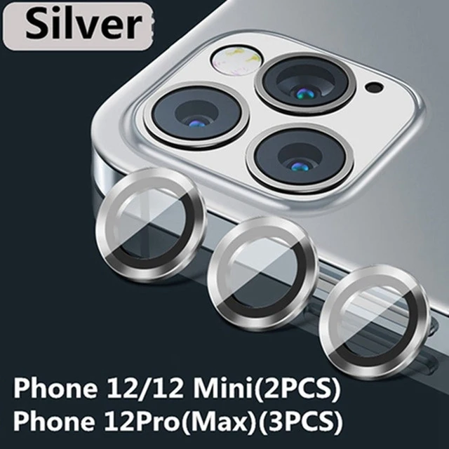 Diamond Glitter Camera Lens Protector with Tempered Glass and Metal Ring