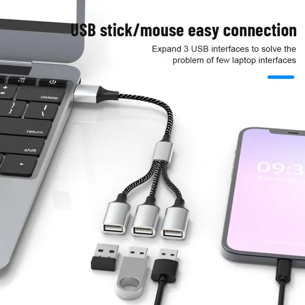 마우스 키보드용 도킹 스테이션 컨버터, U용 충전 케이블, USB C 타입 수, USB 2.0 암, 2 USB-C, PD 60W, 1 개, 2 개, 4 개