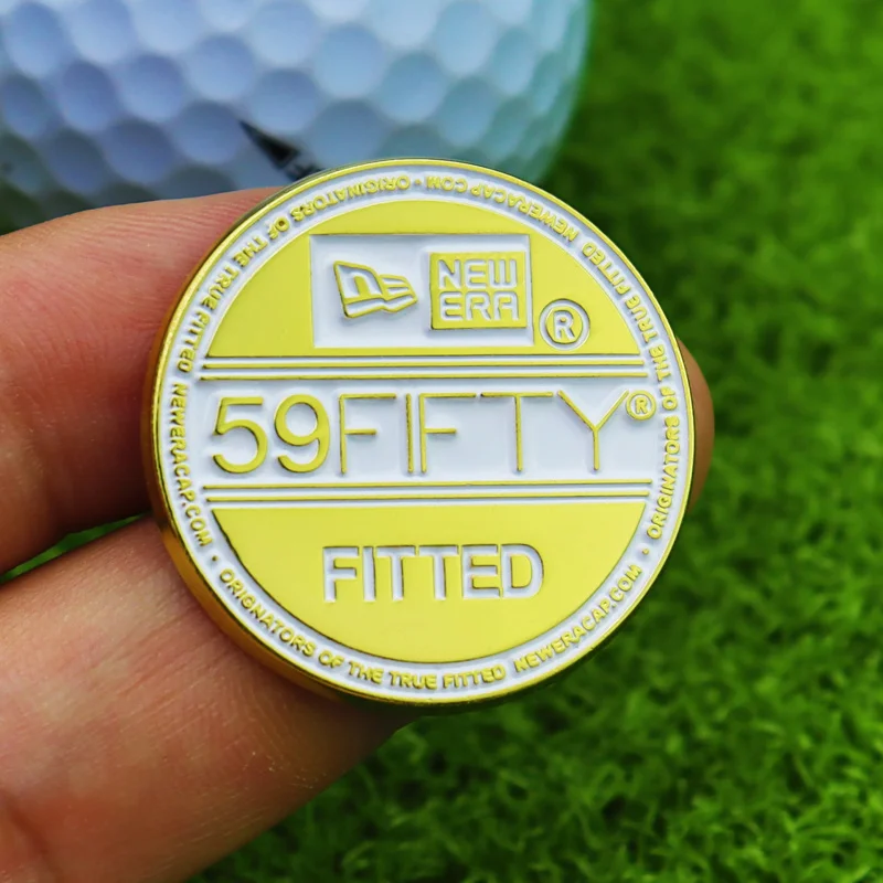 New creative metal enamel ball marker with golf accessories