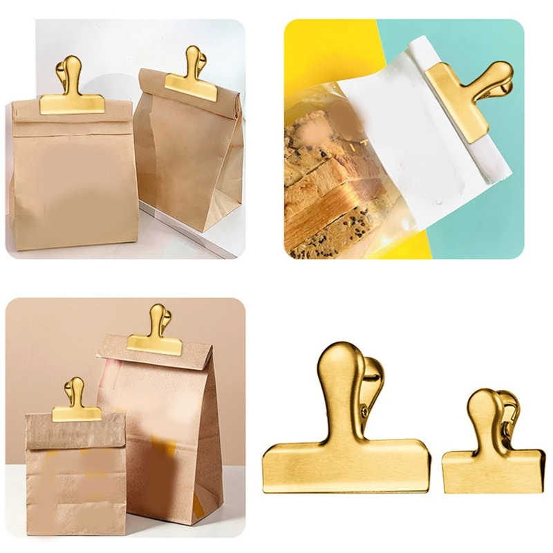 Spring Clip Long Tail Clip Stainless Steel for Food Office Binding Sealing Metal Paper Clips Decorative Binder sealing clips bag clips binder clips bread bag clips kitchen bag clips storage bag clips