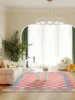 Checkerboard Large Area Living Room Carpet Soft Comfortable Plaid Cloud Bedroom Rug Blue Modern Art Fluffy Cute Children Doormat 4