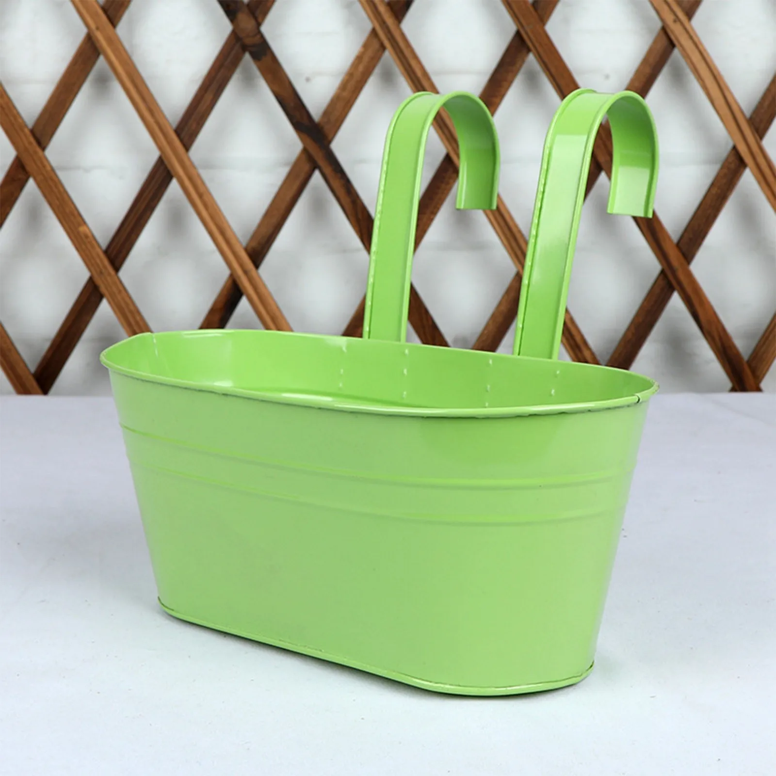 Iron Hanging Flower Pots for Railing 7