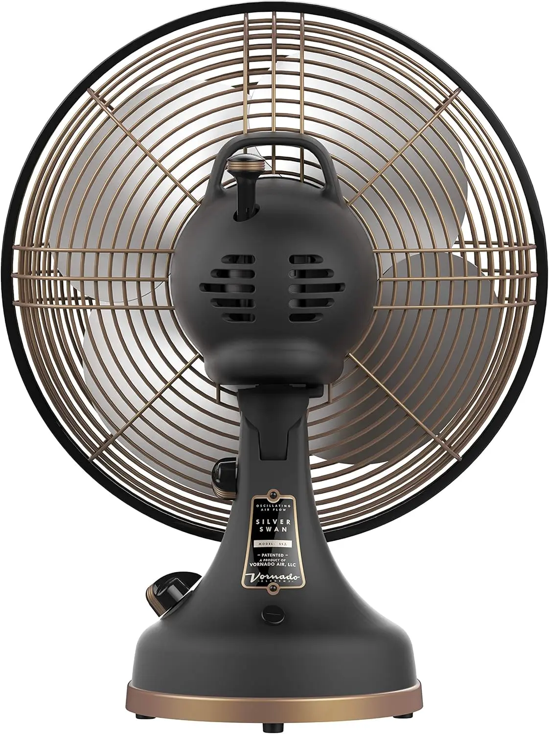 Silver Swan Alchemy Oscillating Vintage Fan Gunmetal, Medium luxury finishes rightly sized perfectly equipped oscillating action 4
