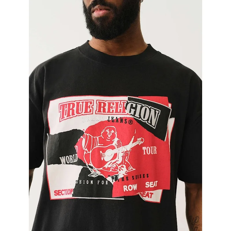2025 Graphic Printing Luxury Brands True Religion Style Rider T-shirt Top Clothing Vintage Print T Shirt Y2K in Cheap Tops Tees 5