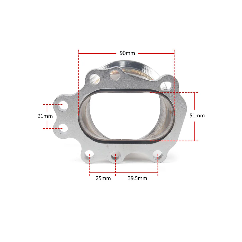 T25 T28 GT25 GT28 8 BOLT to 3" V band Exhaust Manifold Converter Adaptor Flange AA102187