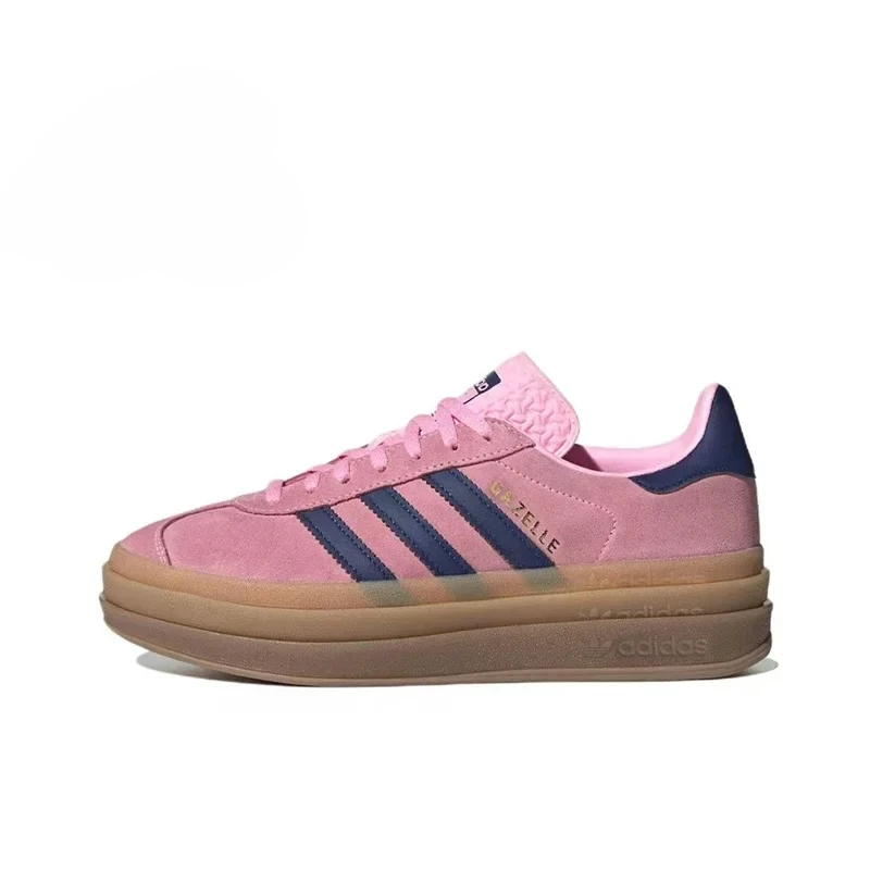 Adidas Gazelle Bold 'Pink Glow' Fashion Sneakers Classic Anti-slip Light Weight Wear-resistant Thick Soled Casual Shoes