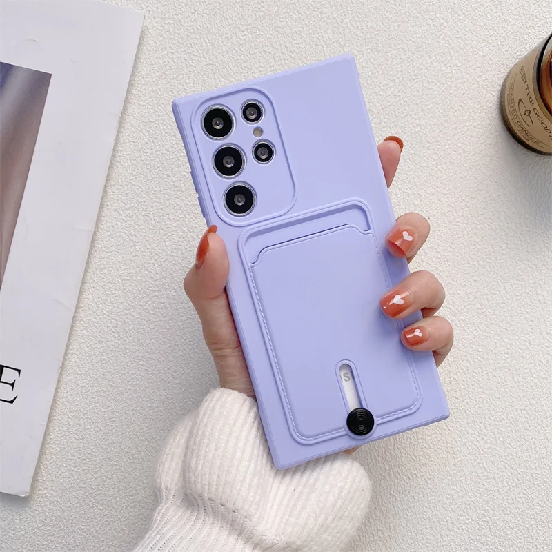 Liquid Silicone Wallet Card Holder Soft Case