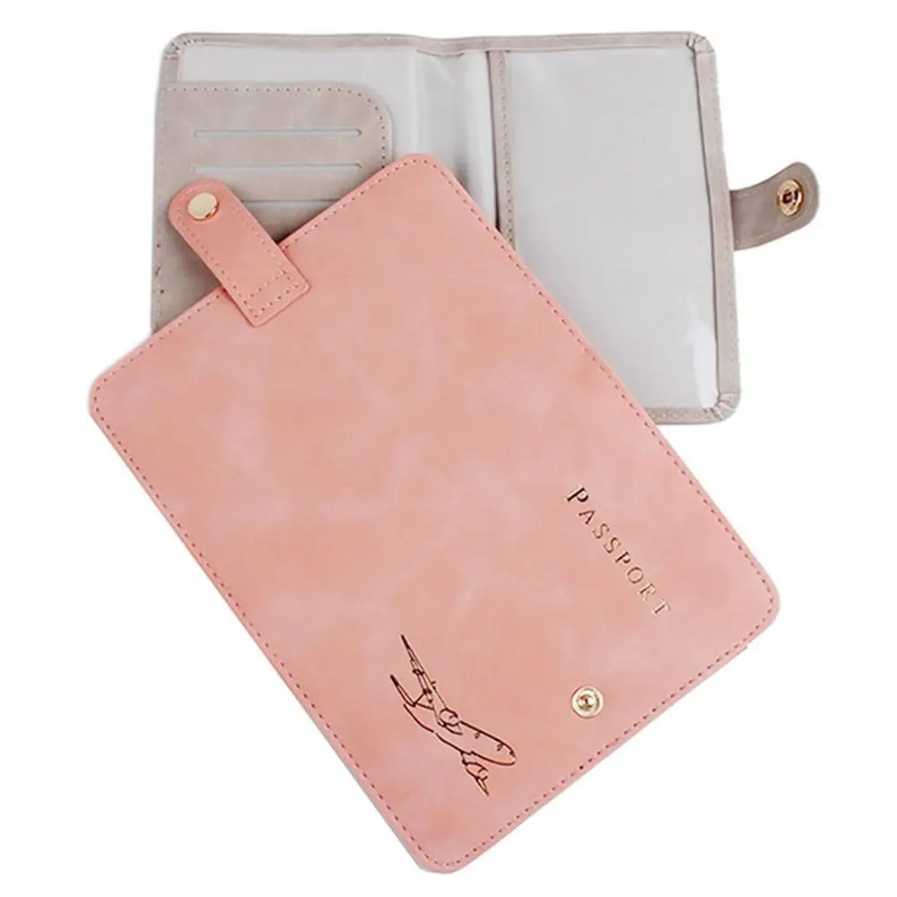 PU Leather Travel Passport Cover Fashion 2024 New Women Passport Holder Case for Men Travel Document Credit Card Case