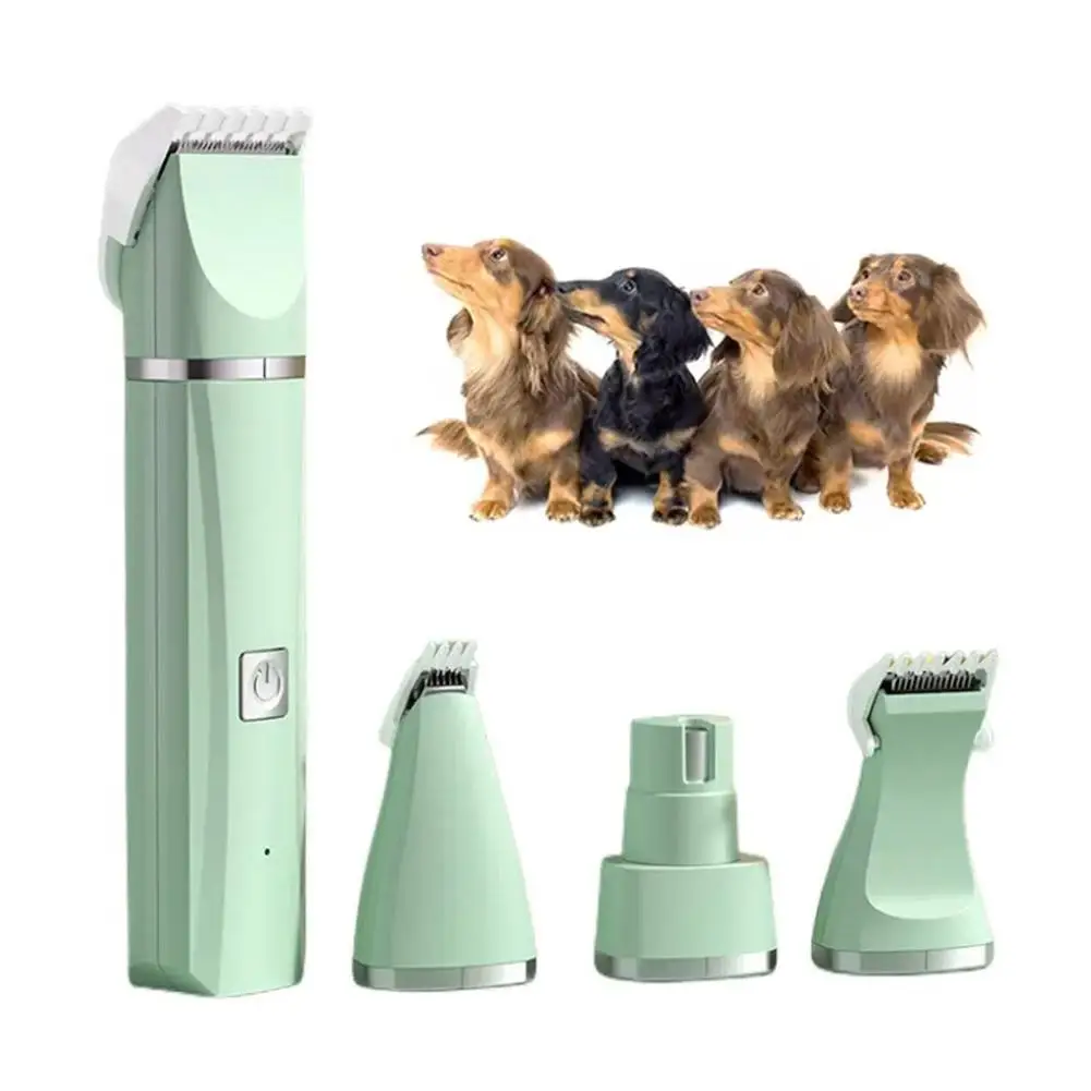 

Электрический триммер для домашних животных 4 в 1, 5 В, USB, 4 лезвия