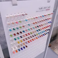 Gel vernis à ongles avec nuanciers, tableau de comparaison détachable pour l'art des ongles en acrylique, pour les nouveaux styles, présentoir à ongles 4