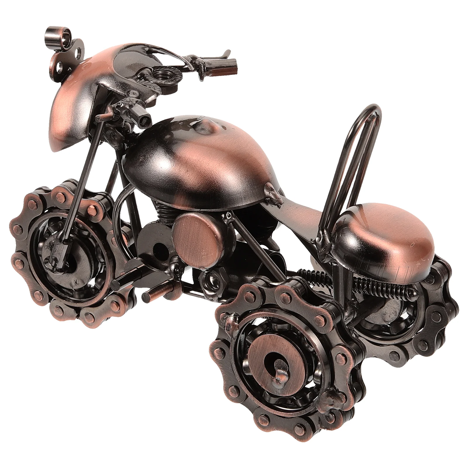 Iron Motorcycle Model Retro Style Metal Motorcycle Decoration Desktop Small Motorcycle Ornament