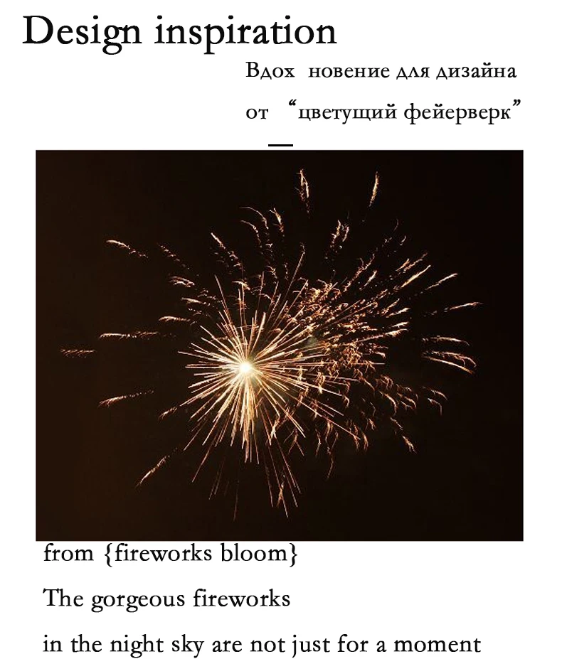 Description Picture 6 of itemFireworks Design Ceiling Pendant Light Living Room Ceiling Light Bedroom Lighting Kitchen Chandelier Indoor LED intelligent lamp