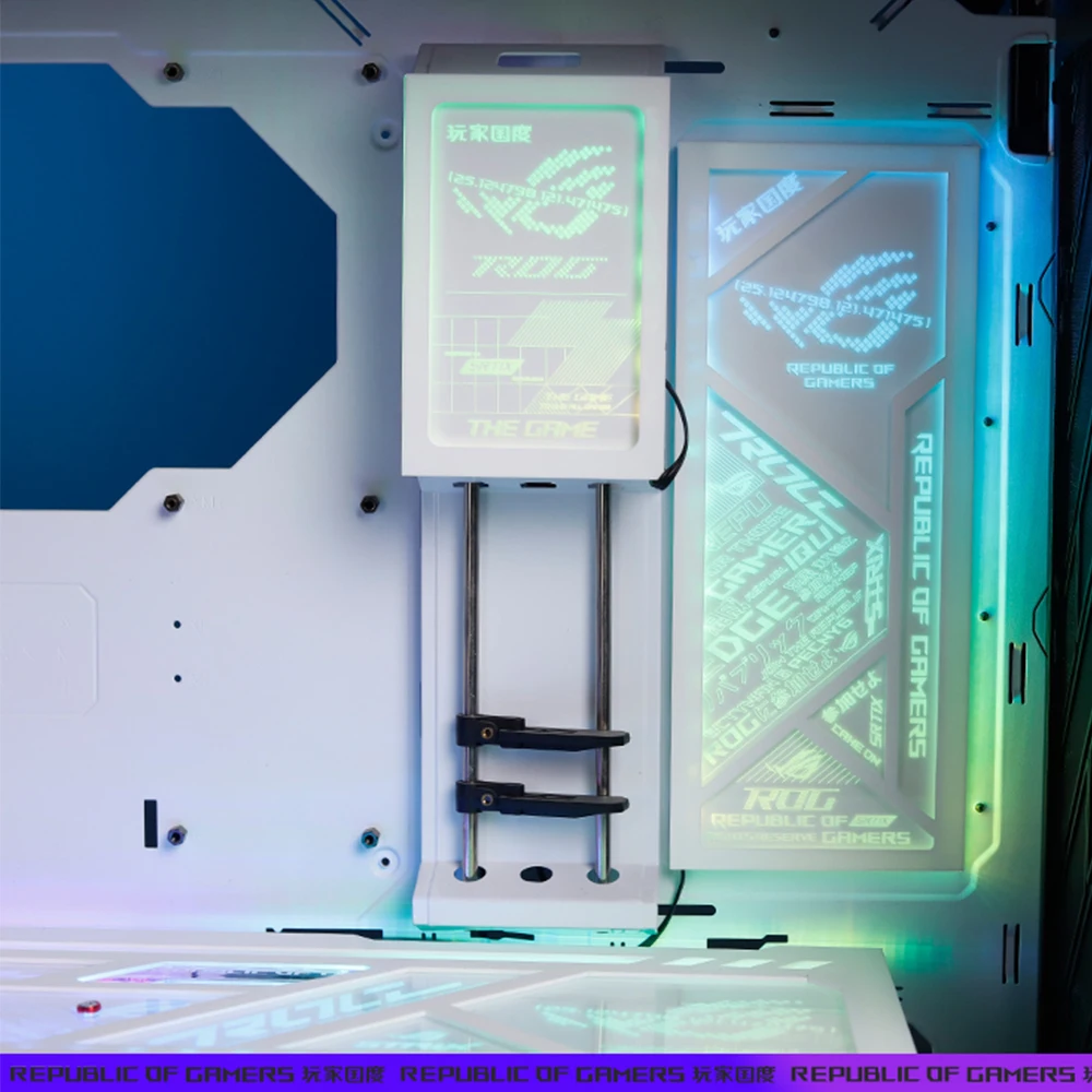 Asus-gravação a Laser Placa de Luz Placa de Iluminação Argb Strix Helios pc Mod Painel Decorativo Gx601 - Imagem 3